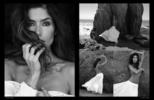 4 page spread in Australia’s Like a Lion magazine.  Model: Suprina