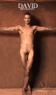 famousdudes:  David Beckham’s naked body - front and back.