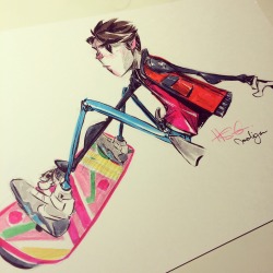 artofnooligan:  Marty McFly by nooligan www.nooligan.com 