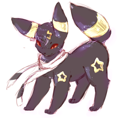 noevlys:I’ve never drawn my umbreon as