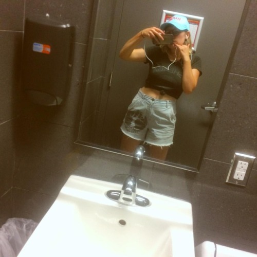 Reppin&rsquo; that hakim optical hat in the McDonalds washroom&hellip; livin that good life.
