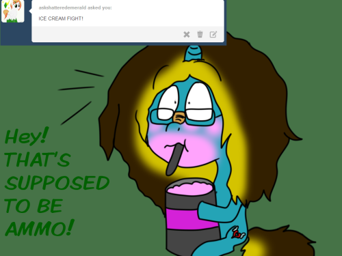 asksweetdisaster:   1/5 Answering many questions now! >w< ((OK BEFORE YOU ASK  ABOUT THAT TOY! It’s an actual toy I used to play with as a kid.  And the LOO thing is an inside joke between me and Poke xD We say that instead of Lol in our chats