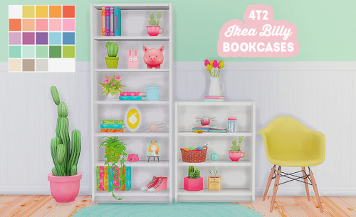 [ts4] 2t4 IKEA Billy bookcases - emptied &amp; slotted~ I decided to make this into a set for th