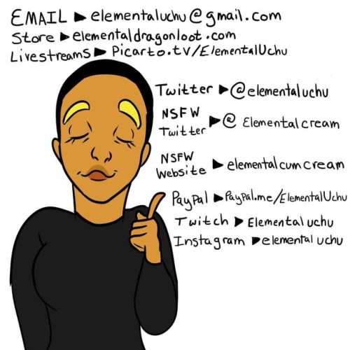elementaluchu: #email #paypal #art #twitch #picarto #livestream #nsfw #twitter #store www.in