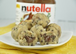Gastrogirl:  No Bake Nutella-Stuffed Cookie Dough Bites. 