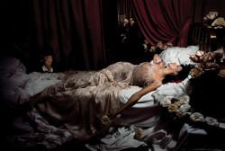 lelaid: Farida Khelfa in The Agony of Marguerite Gautier by Jean-Paul Goude, Paris, 1992