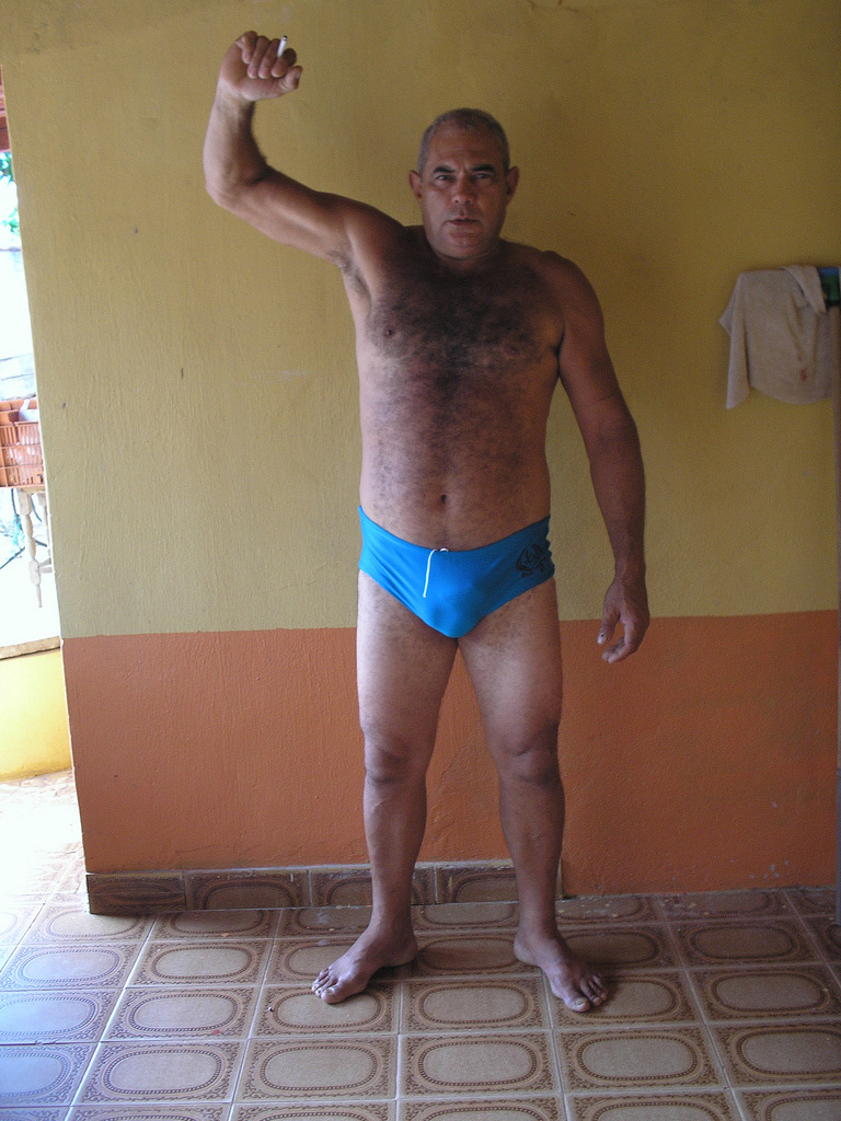 Art and photos of older man