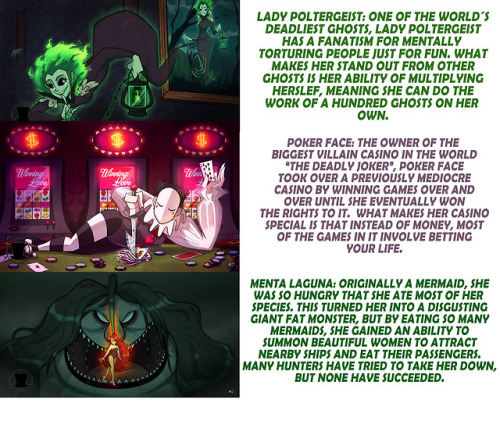 As always, everytime there´s new background villains, I give them some backstory I thought about. This is not canon, it´s just something I do for fun