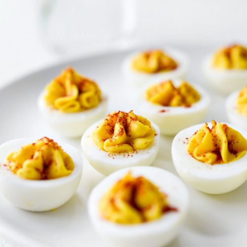 classic deviled eggs · simply scratch