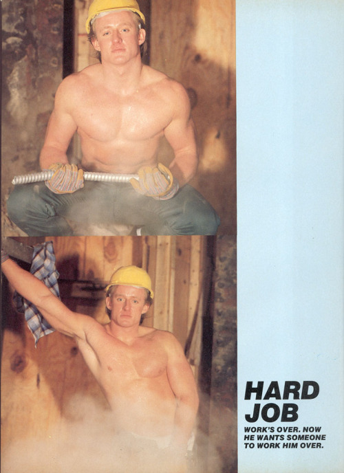 From HONCHO magazine (Apr 1988)Photo story called “Hard Job”photos by MalexpressModel is