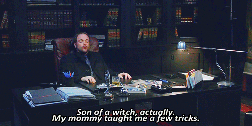 raggedy-deducting-angel:  Crowley you sassy fuck 
