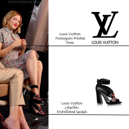 Lea Seydoux interviewed by TV5Monde at the 69th Cannes Film Festival. She&rsquo;s wearing Louis 