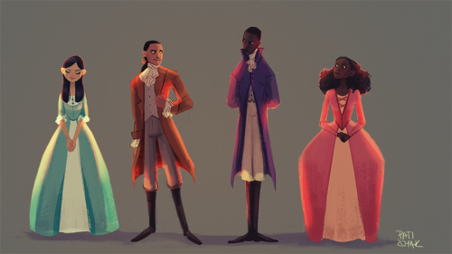 paticmak:Hamilton form today’s stream :)Eliza,Hamilton, Burr and Angelica :&gt;