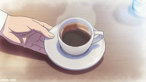 New trending GIF tagged anime coffee spill overflow  Trending Gifs