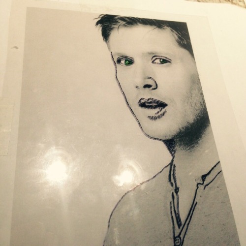 Porn Currently working on a Jensen Ackles stippling photos