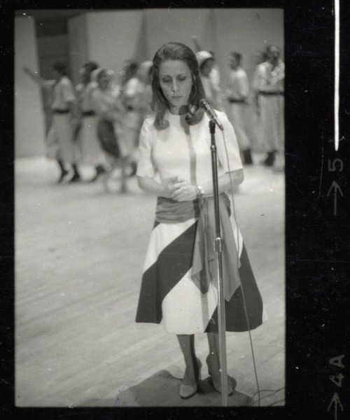 Fairuz from the North America tour 1971 (Source: National Museum of American History - Faris and Yam