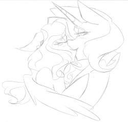 askgirlyrainbowdash:  Since I drew something for the appledash side of the relationship here’s something for the raridash side&lt;3 Rainbow is really clingy with her girlfriends and misses them easily when they’re gone on business trips so when they