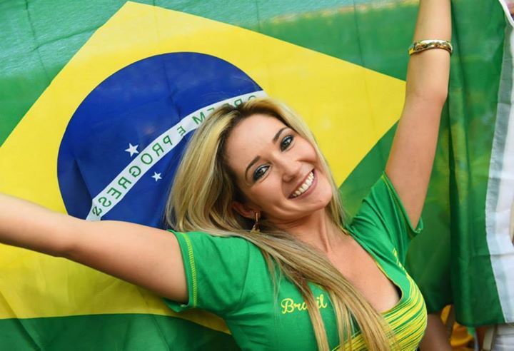 Hot brazilian fan world cup girl