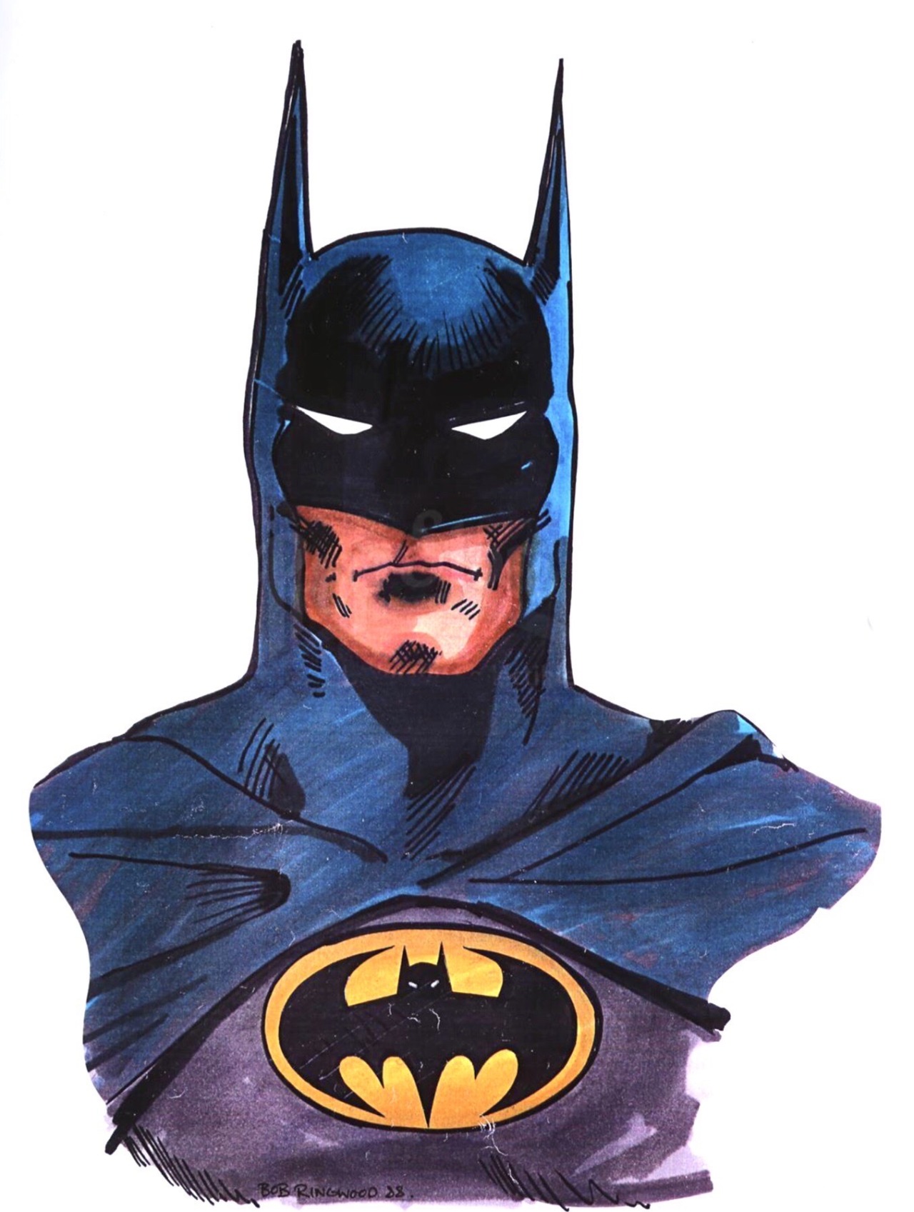 Comic Archaeologist — Concept art for BATMAN (1989) by Bob Ringwood.