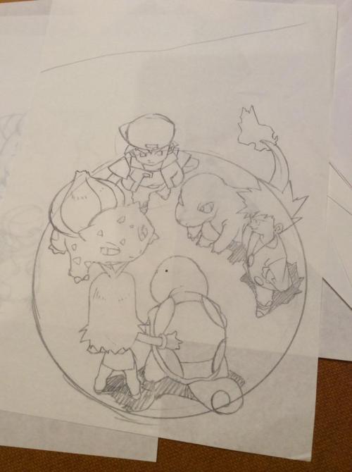 therandominmyhead:Mr. Sugimori often tweets old sketches and concept art. See captions for details!
