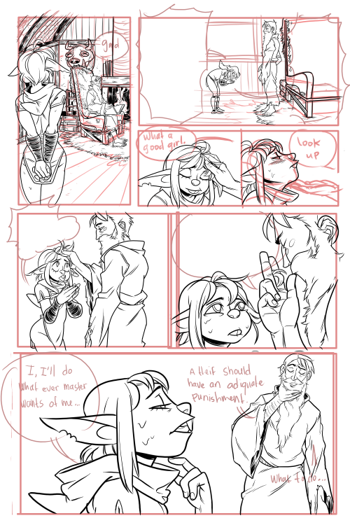 Here are some old ass unfinished pages for my original Balst smutt peddler story though. The art is 