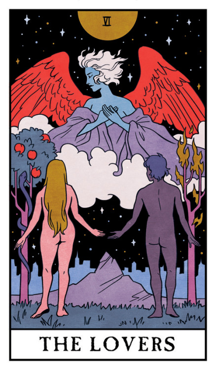 THE LOVERS(here’s hoping artistic butts are still ok to post…)Modern Witch Tarot deck out in 