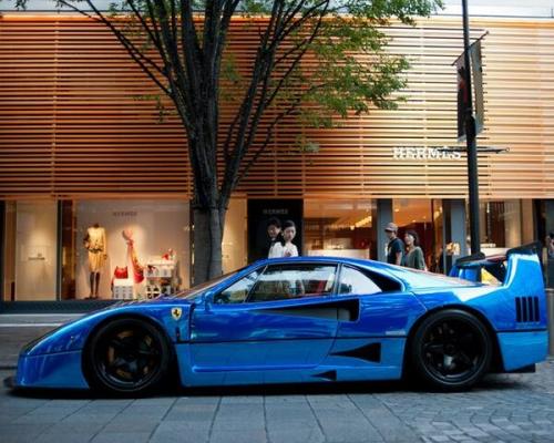 Ferrari F40 Blue Chrome #spreadthehype #ferrari #F40 #Chrome #whip t.co/ytV6CA8ANm