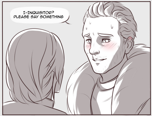 falsesecuritysketches:If only DA characters interacted with you if you were literally staring at the