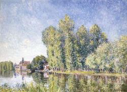 artist-sisley: The Loing at Moret via Alfred