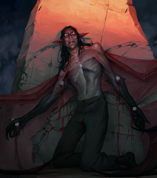 ohdarnitripped: ex0skeletal-undead:Devoured by the Sun by Anastasia Tupikova (xyzyx.art)  This piece