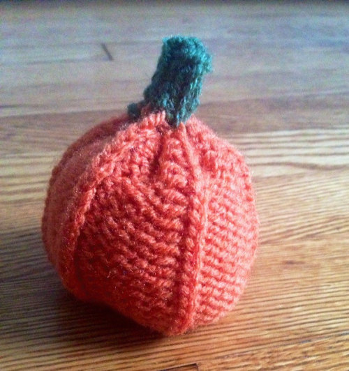 Handmade Knit Pumpkin - Fall Home & Office Decor