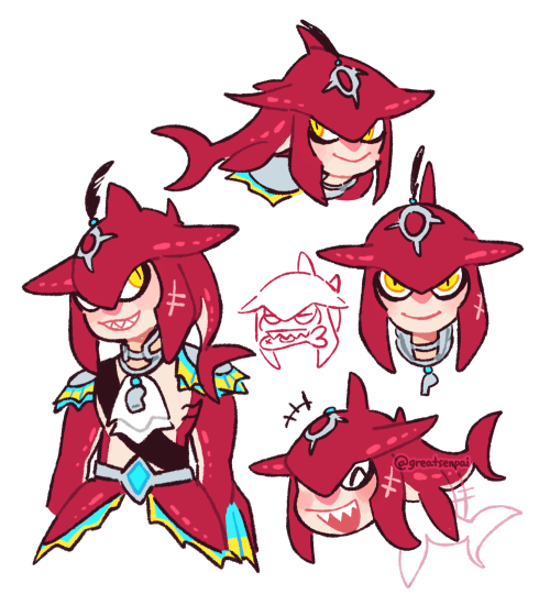 greatsenpai:sidon doodles from memory