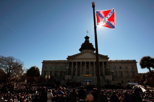 The Confederate Flag Continues to Fly Over the CapitolBuilding in South Carolina Even After the Terr