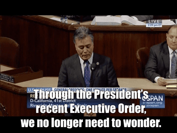 screaming-fan-girl: repmarktakano:  Today I spoke on the House floor to honor Fred
