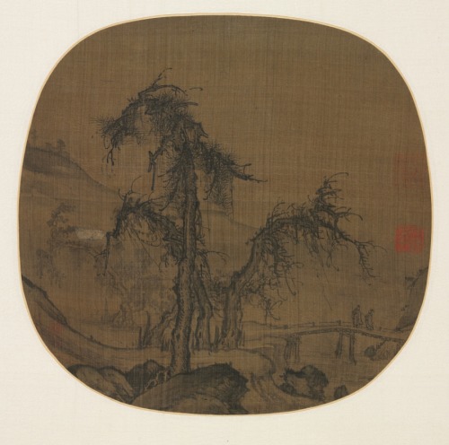 Ramblers over a Winding Stream, Luo Zhichuan, before 1330, Cleveland Museum of Art: Chinese ArtSize: