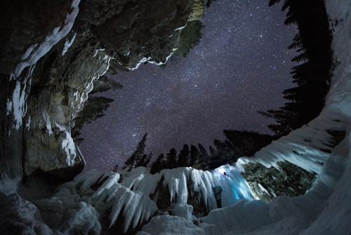 nubbsgalore:  photos by paul zizka (previously featured) climbing glaciers in jasper and banff