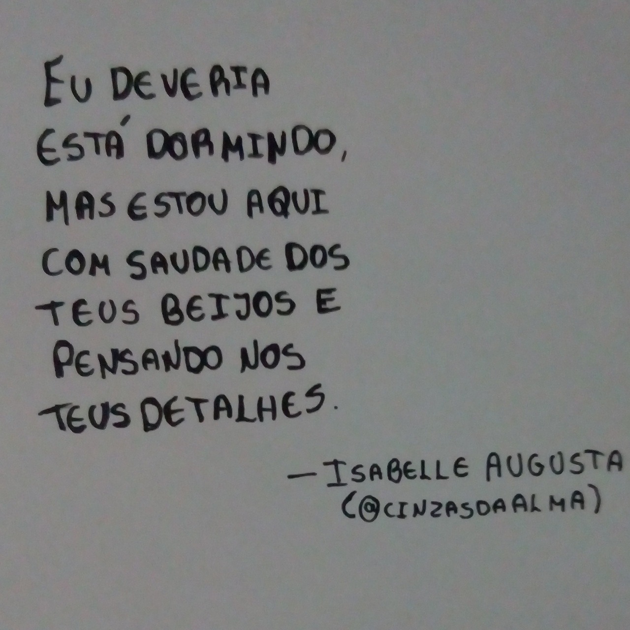 Sinta todos os meus átomos.