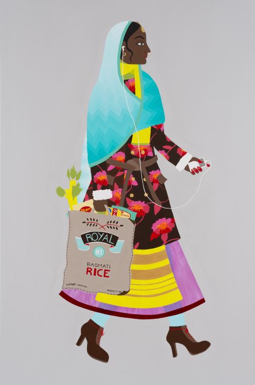 mango-popsicle:INDIA & CANADA: PAINTING: MEERA SETHIArtist Statement: “Foreign Returned explores