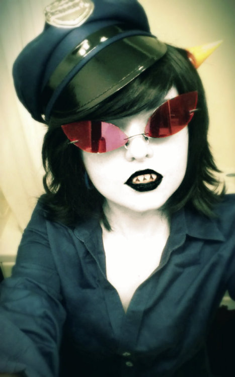 angeldictator:Some photos of my work-in-progress Cop Terezi (ignore my wrinkly top ;o ) still have l