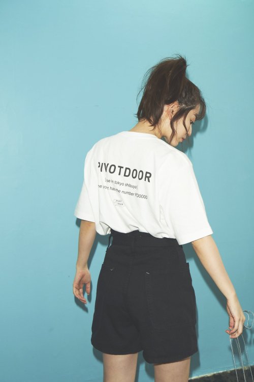 鈴木愛理 × PIVOTDOOR 2020.04 #short sleeve tee