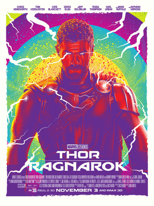 theavengers: Thor: Ragnarok official limited poster by Tracie Ching