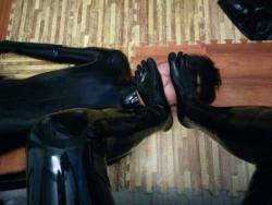 pupraki: Covered in rubber. Being Stomped