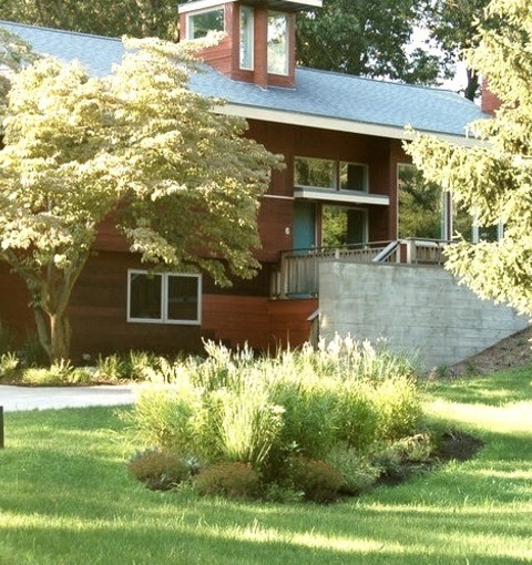 Driveway DrivewayDesign Ideas For A Large Contemporary Full Sun Front Yard Concrete Paver Landscaping.