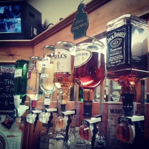 in-a-minute-there-is-time:  #Alcohol #JackDaniels #Whiskey #Courvoisier #Brandy #Bells #Whiskey #Bacardi #Rum #Smirnoff #Vodka #Gordans #Gin (at Hastings & St Leonards Angling Club)