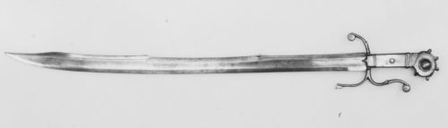 art-of-swords:FalchionDated: circa 1490Culture: ItalianMedium: steel, engraved, etched, and partly g