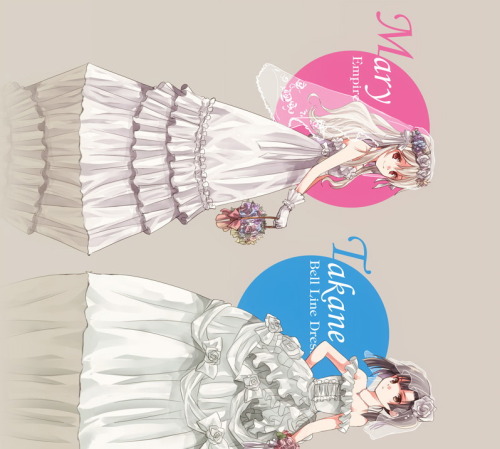 Kagepro Girls  wedding dresses !