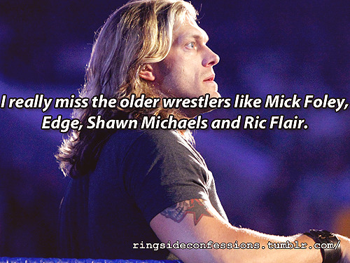 ringsideconfessions: “I really miss the older wrestlers like Mick Foley, Edge,