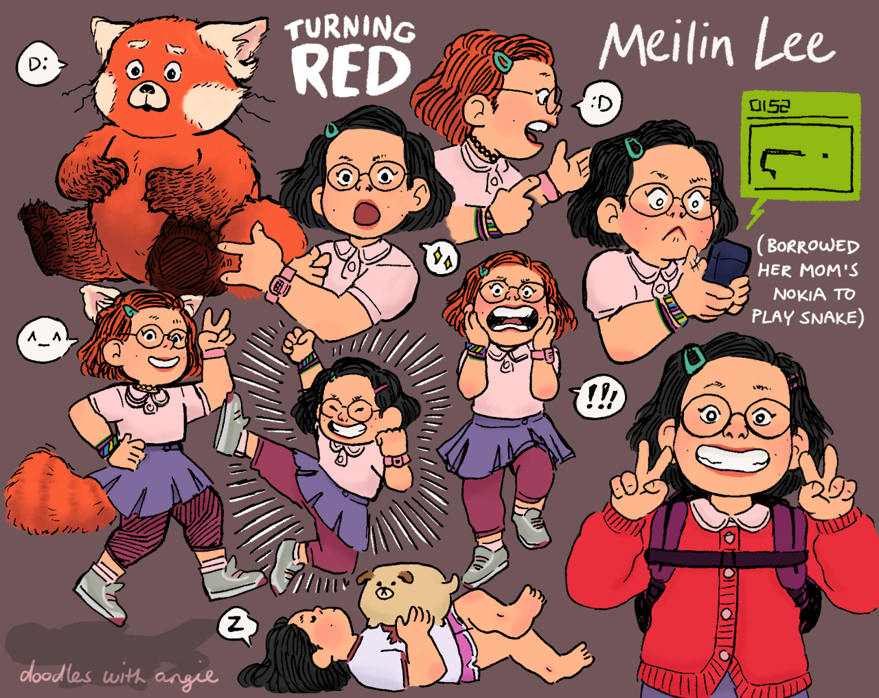 doodles with angie — “I'm Meilin Lee! And ever since I turned 13, I've...