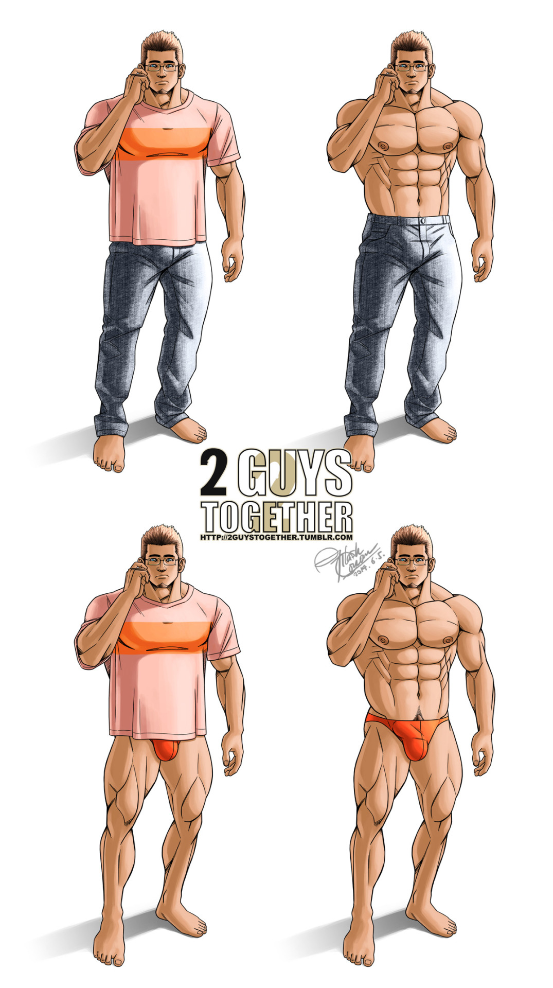 2guystogether:Character Design of “2 Guys Together” www
