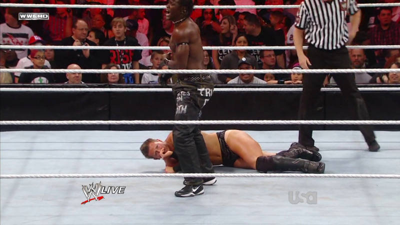 rwfan11:  Miz- trunks yanked, tan-line exposed 